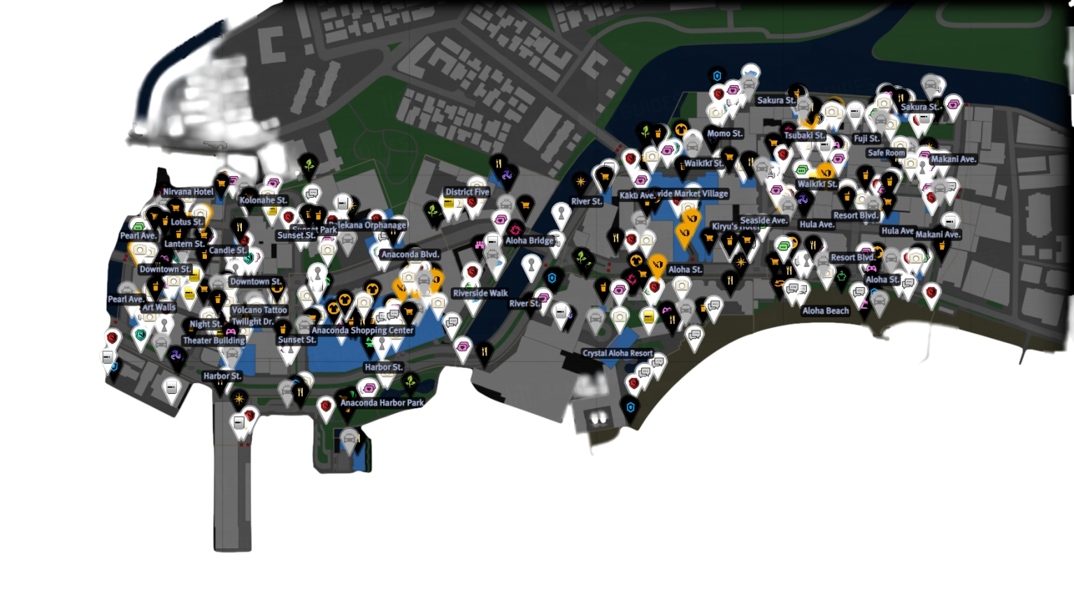 Detailed Hawaii Map Like A Dragon Infinite Wealth   Like A Dragon Infinite Wealth Hawaii Map 1536x859 