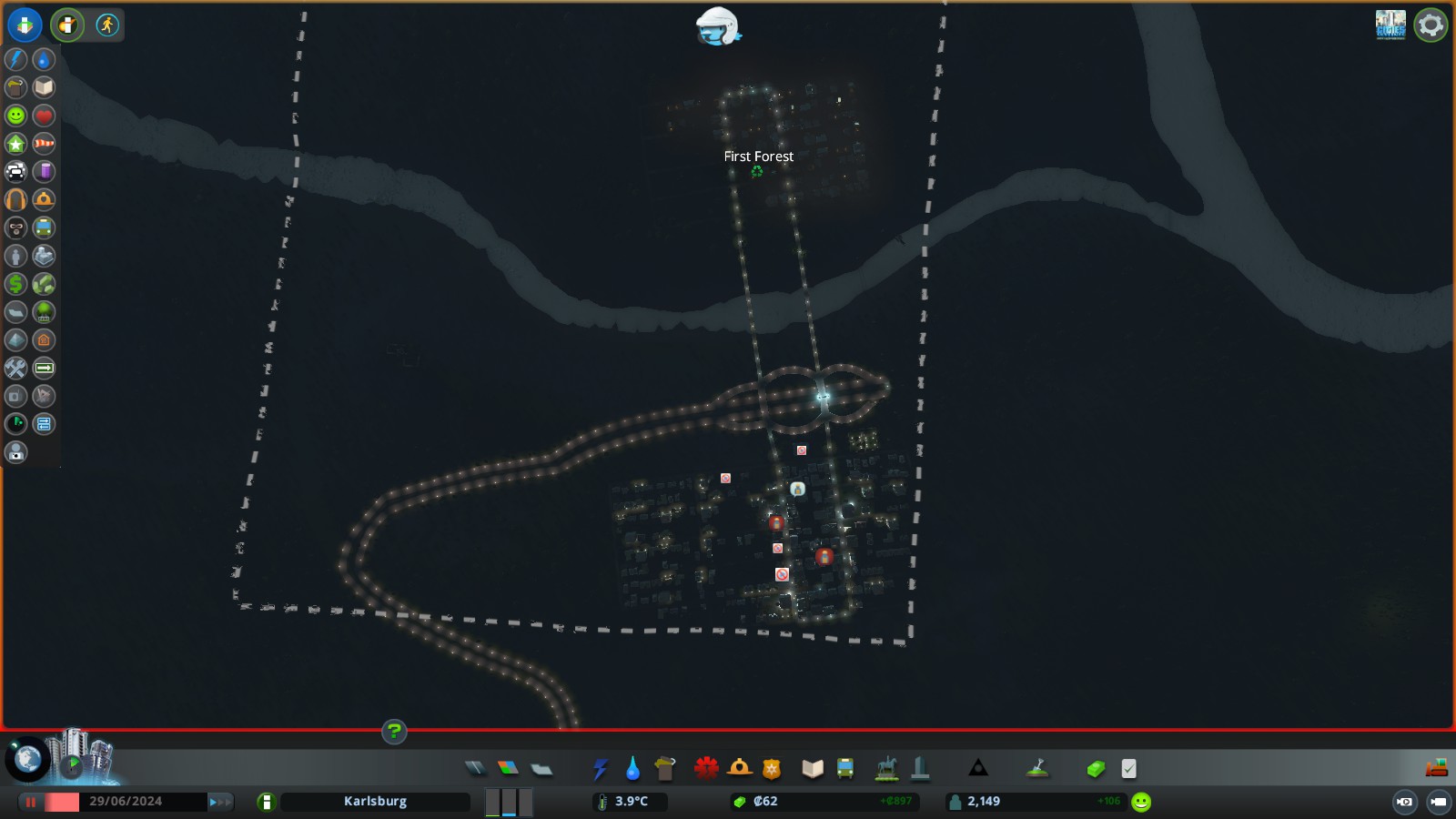 Relocation Strategy for "By the Dam" scenario