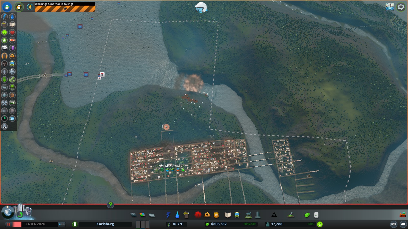 Relocation Strategy for "By the Dam" scenario