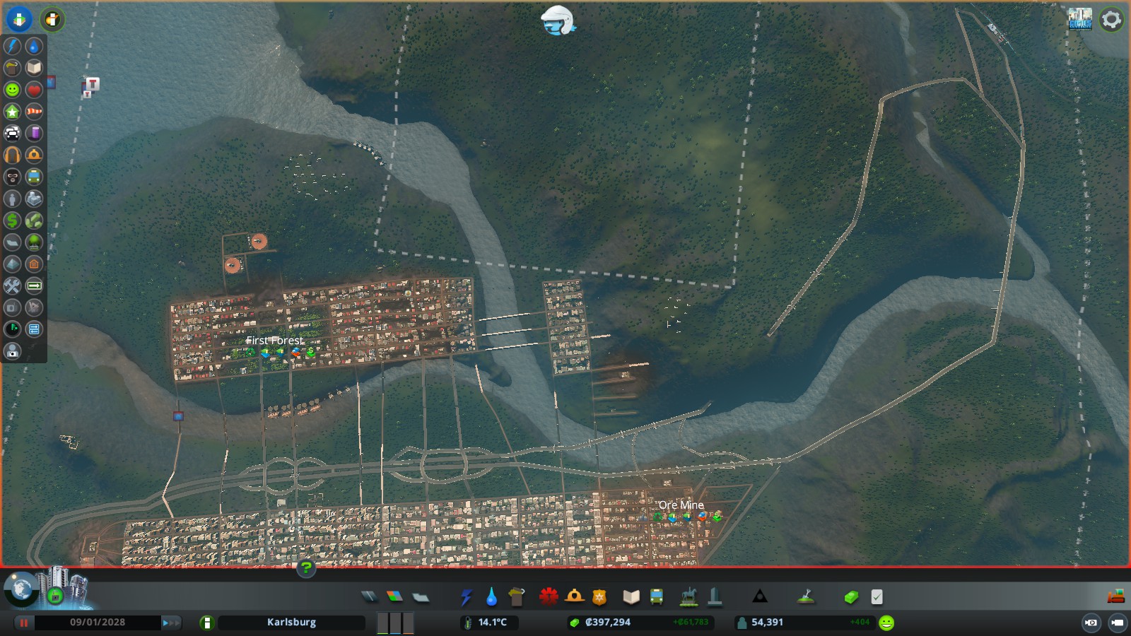 Relocation Strategy for "By the Dam" scenario