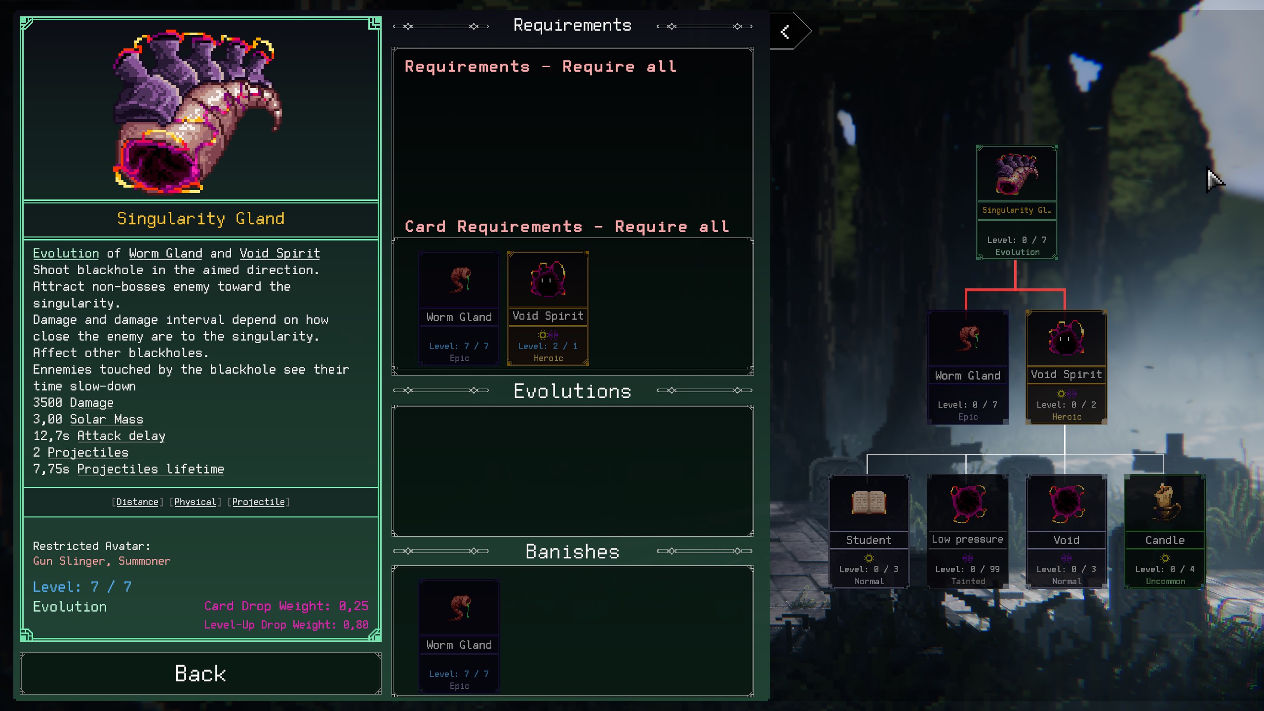 Weapon Evolutions in Rogue Genesia