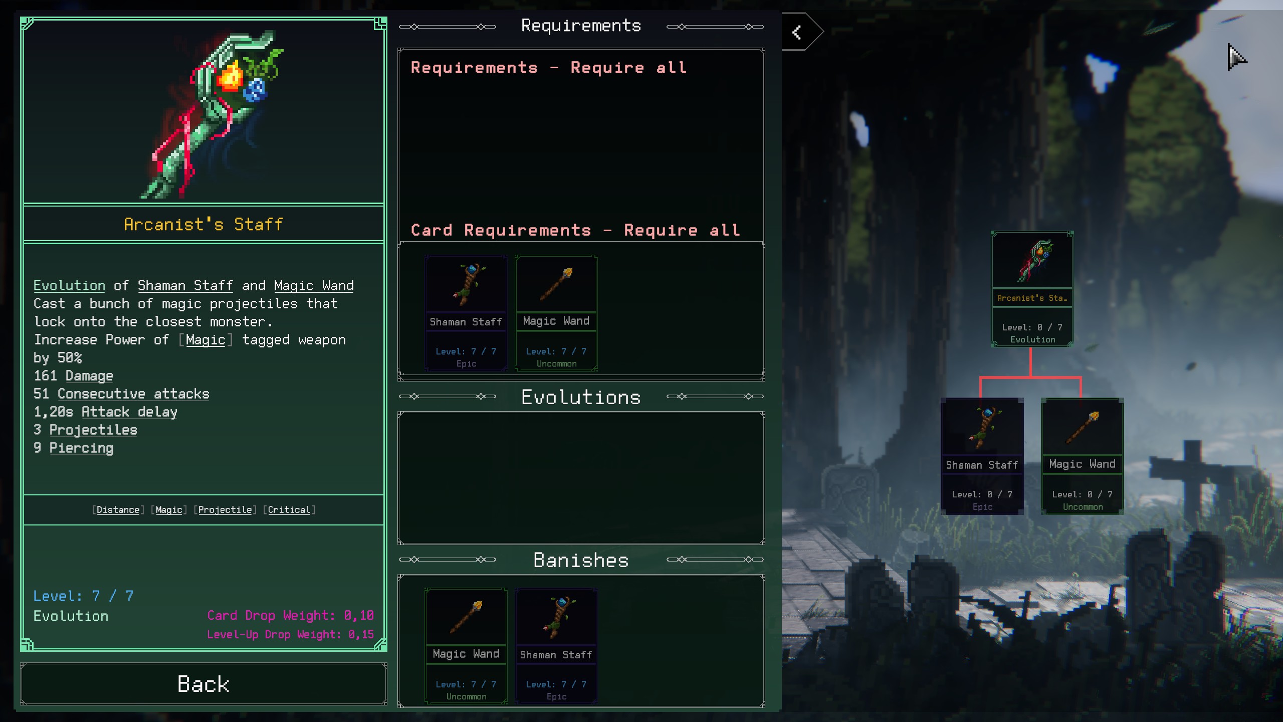 Weapon Evolutions in Rogue Genesia