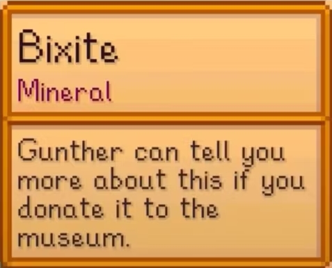 Bixite Mineral in Stardew Valley