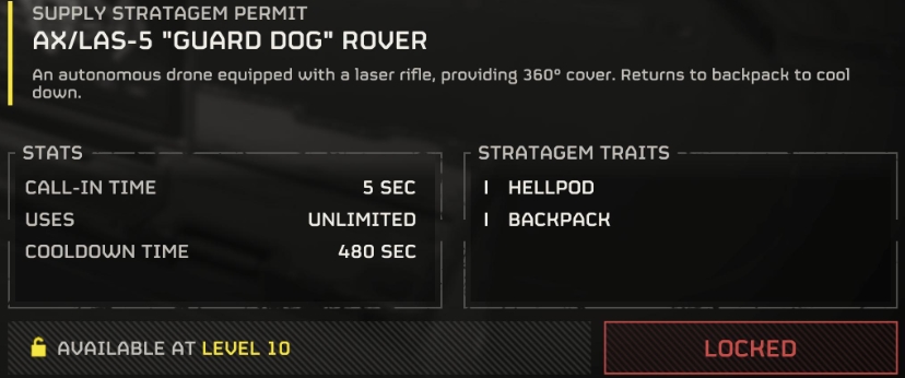 Comparison of Guard Dog Stratagems