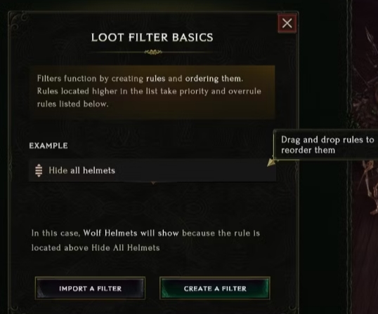 How to use Loot Filters