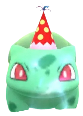 Party Hat Red Bulbasaur