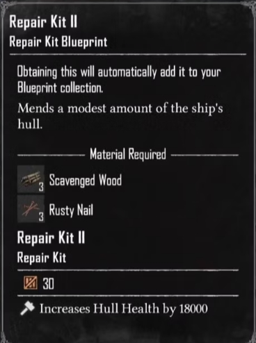 Repair Kits in Skull and Bones