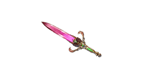 rose crystal knife