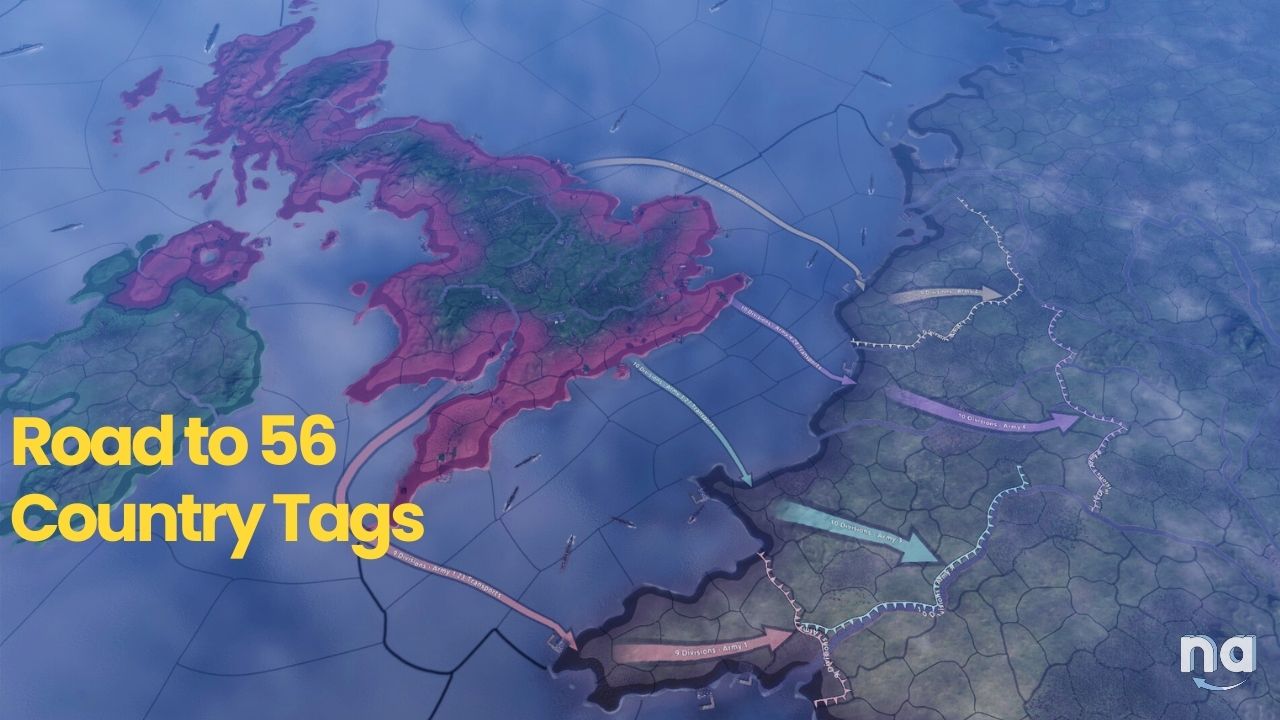 Hearts of Iron 4 Road to 56 Country Tags