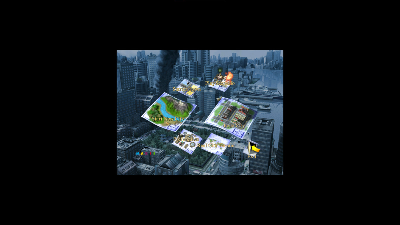 Widescreen Settings in Sim City 3000 Unlimited