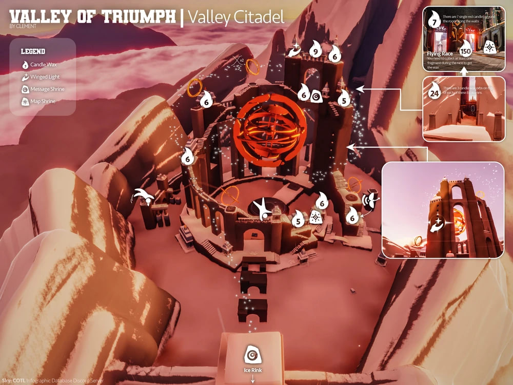 All Winged Light Locations in Citadel Valley