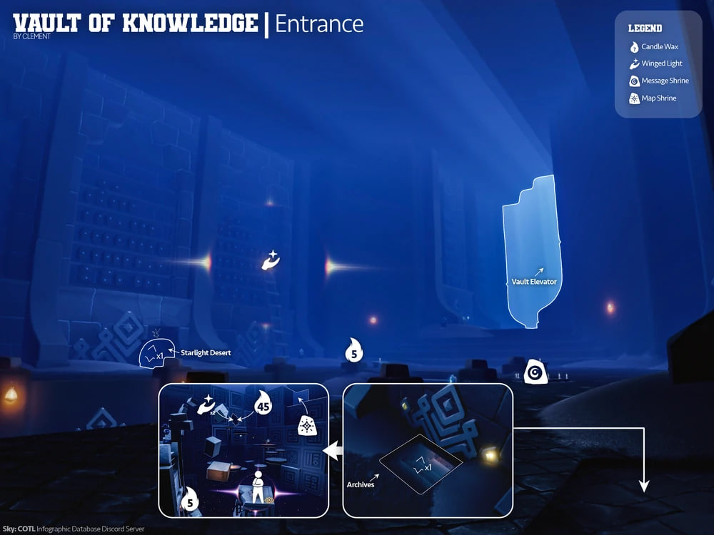 Winged Lights Locations in Vault of Knowledge