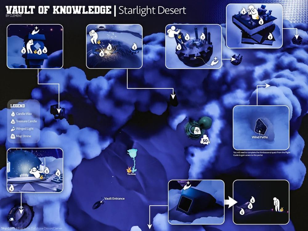 Winged Lights Locations in Starlight Desert