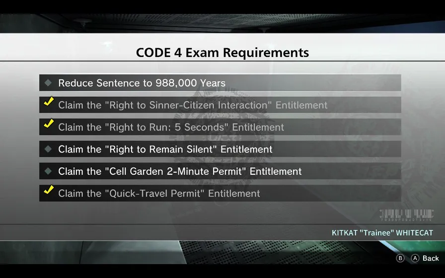 Code 4 Exam Requirements